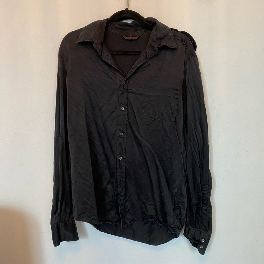 ROBERTO CAVALLI SILK BUTTON DOWN